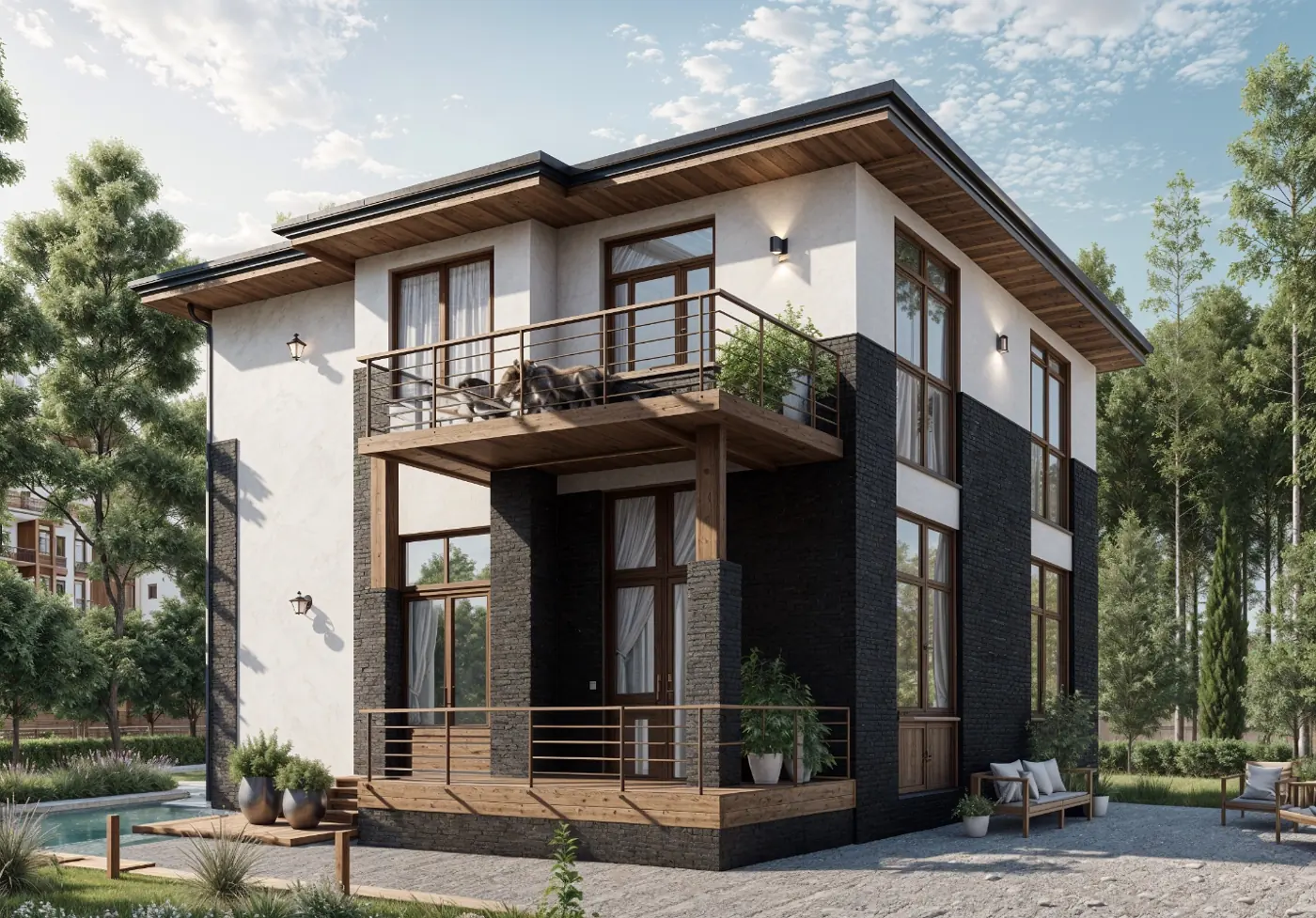 Камелот – Дом из газобетона 203м²