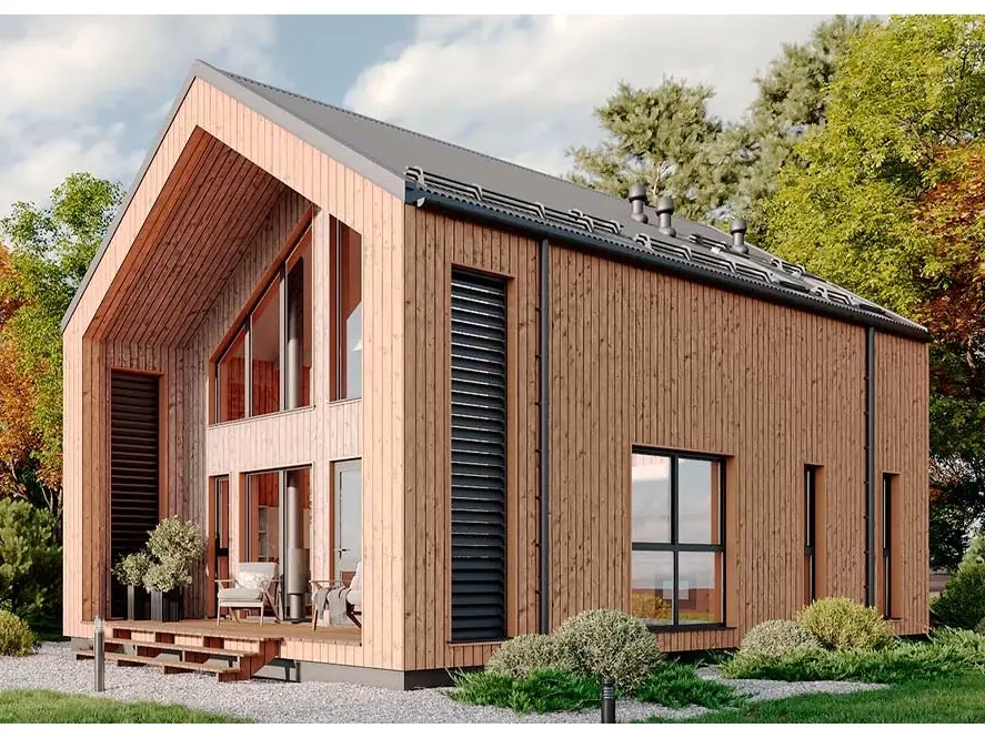 Барнхаус 113 – Заводской каркасный дом 113м²