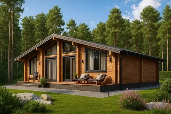 Миллер – Дом из клееного бруса 130м²